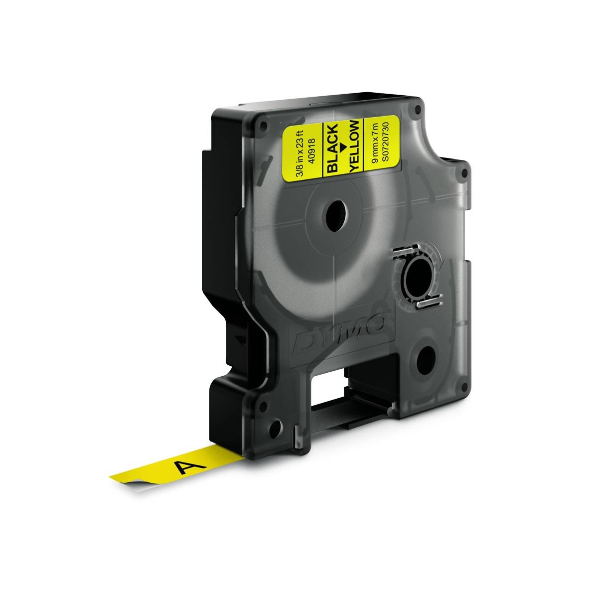 Dymo D1 Polyesterband 9 mm x 7 m, schwarz auf gelb (Artikel wird/wurde unter Herstellernummer S0720730 und 40918-0