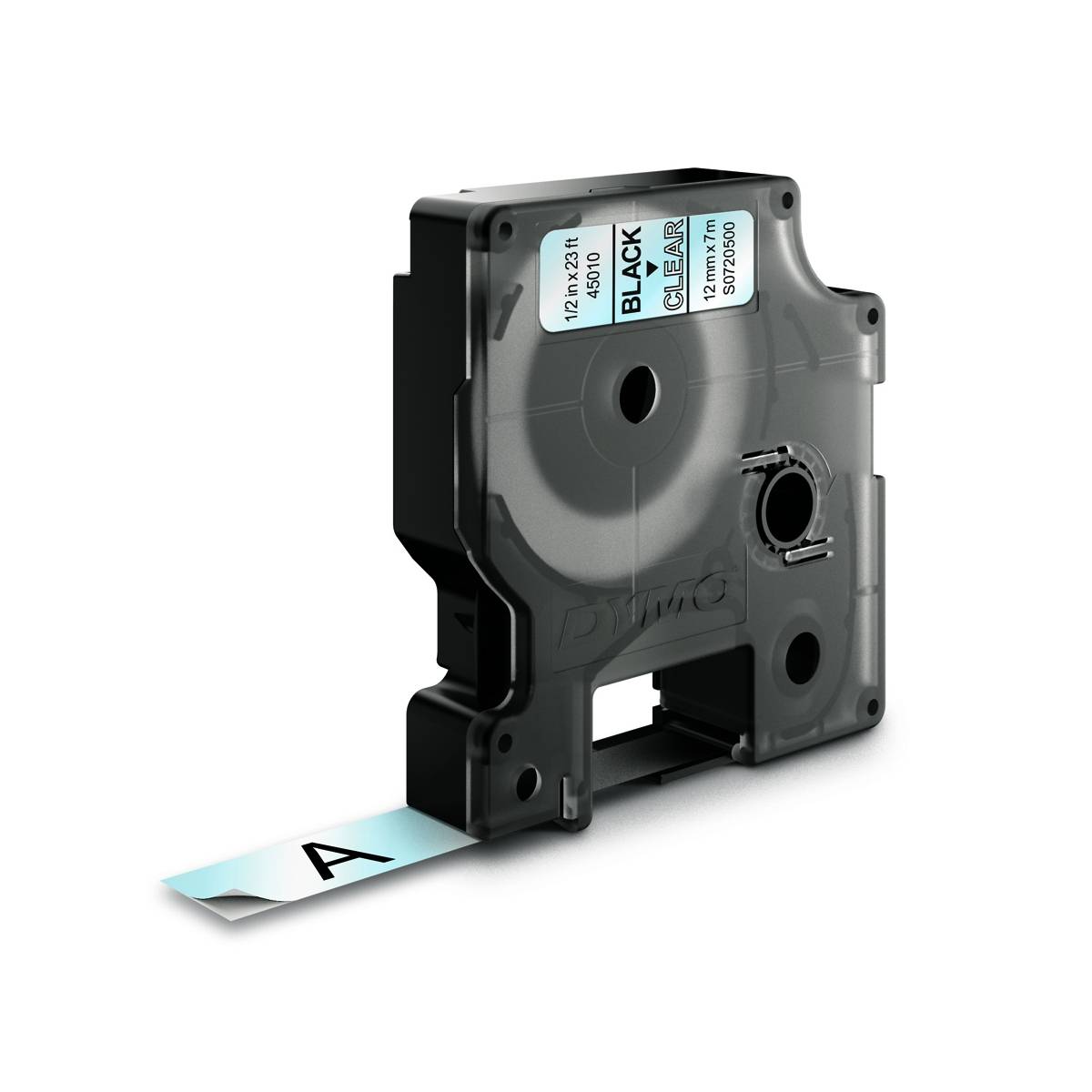 Dymo D1 Polyesterband 12 mm x 7 m, schwarz auf transparent (Artikel wird/wurde unter Herstellernummer S0720500 und-0