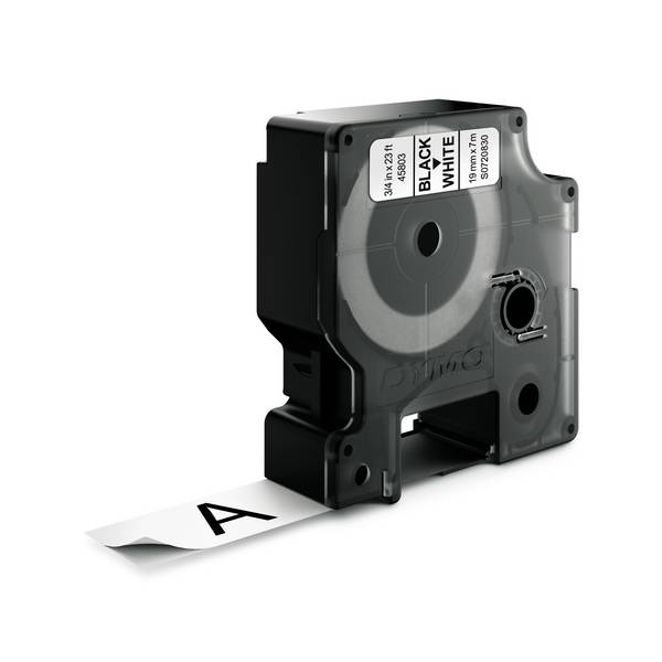 Dymo D1 Polyesterband 19 mm x 7 m, schwarz auf weiß, Vorteilspack, 10