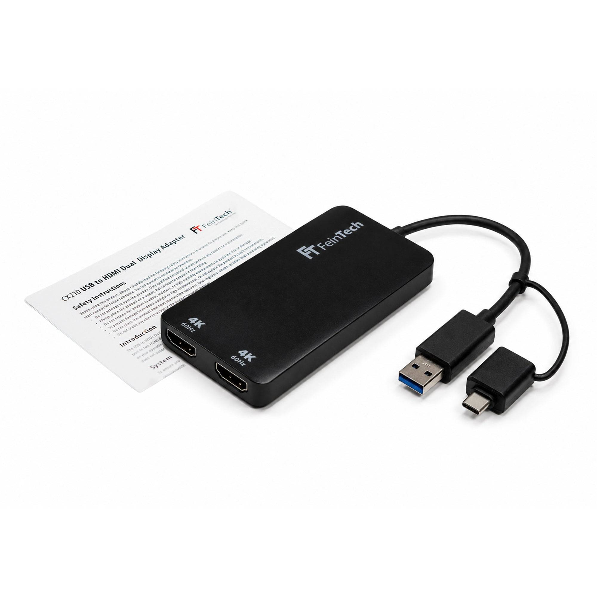 FeinTech CX210 USB Dual-Display HDMI-Adapter 2 Monitore-6