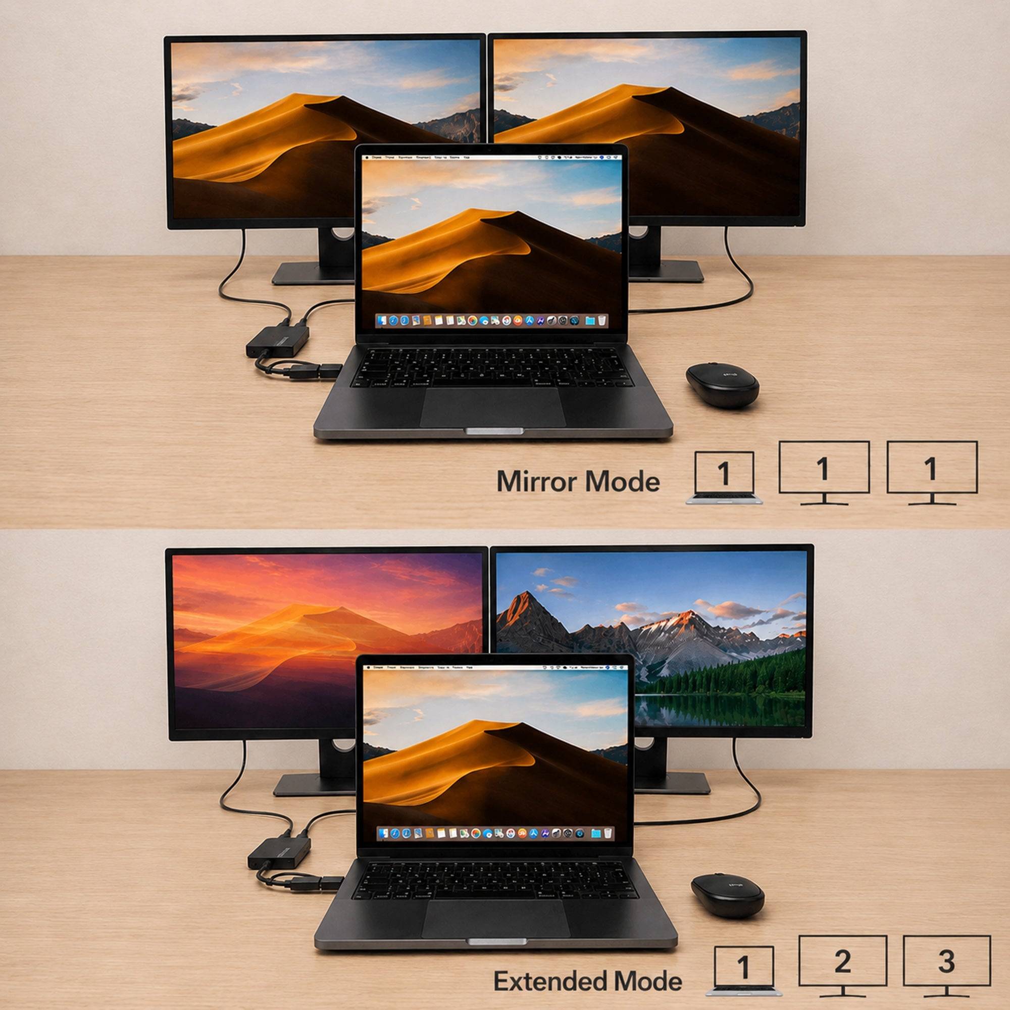 FeinTech CX210 USB Dual-Display HDMI-Adapter 2 Monitore-2