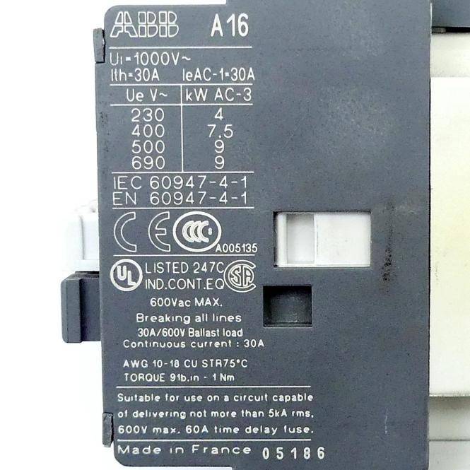 ABB Leistungsschütz A16 (A16-40-00)-1