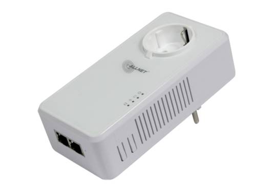 ALLNET - Powerline 1200Mbit HomePlugV2""""SmartLink"""" MIMO mit WiFI AC - Access Point - Stromnetz (Powerline)