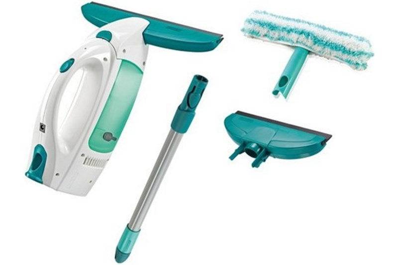 LEIFHEIT - Fenstersauger Dry & Clean Komplettset - 51016 Weiss/Gruen-0