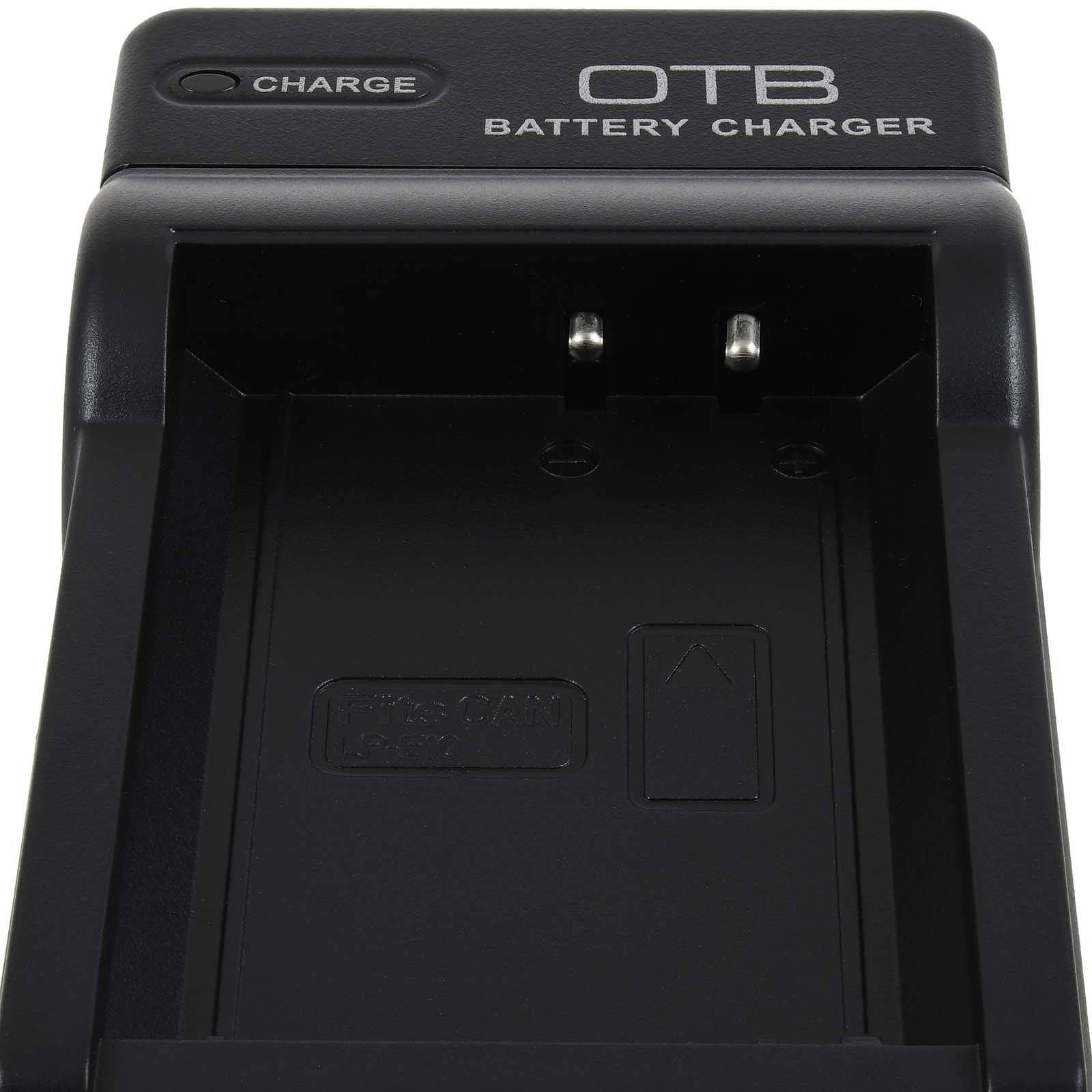 Ladegerät, Ladestation DC-K für Akku Canon LP-E10 mit Micro-USB, 5V-2
