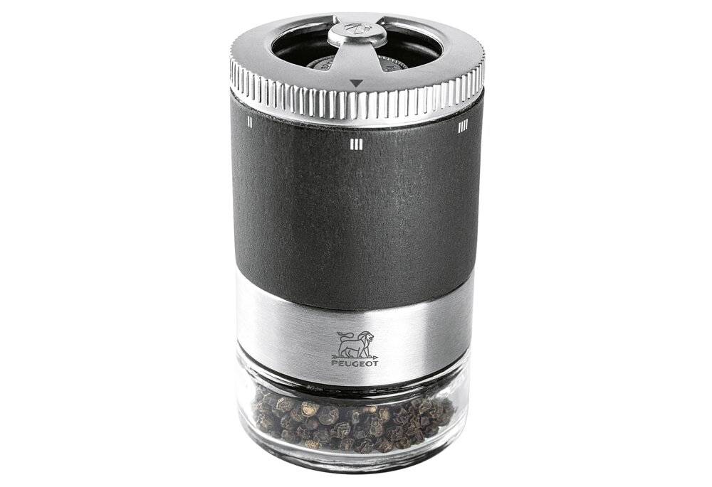 Peugeot Saveurs Maestro, Pfeffermühle, Graphit, Transparent, Glas, Holz, Pfeffer, 110 mm-0