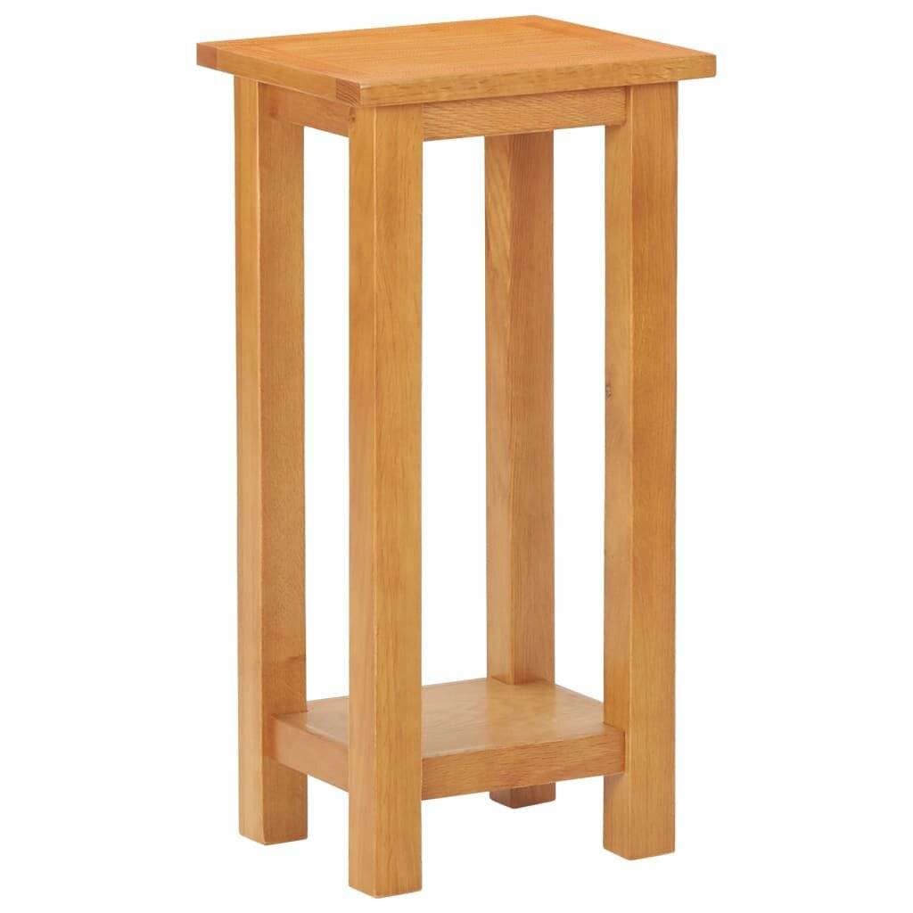 Beistelltisch 27x24x55 cm Eiche Massivholz-0
