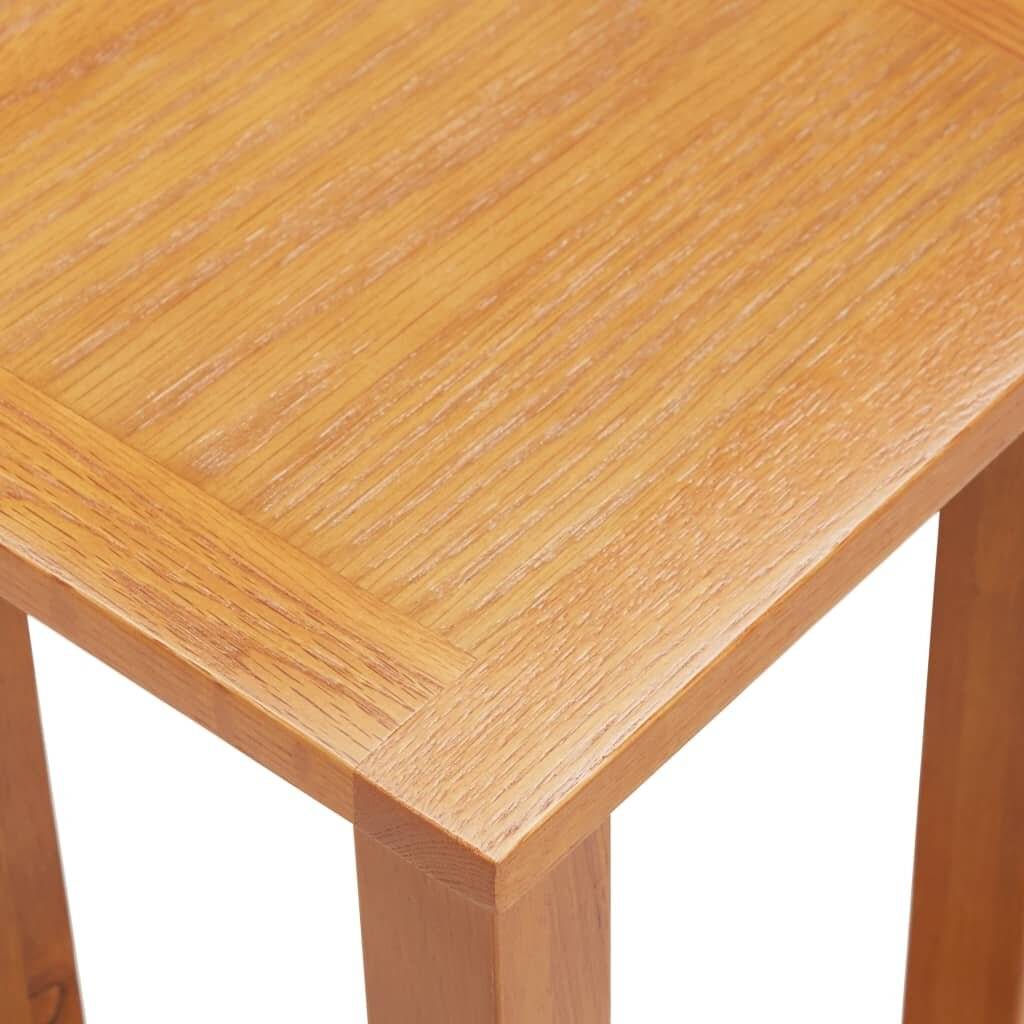 Beistelltisch 27x24x55 cm Eiche Massivholz-3