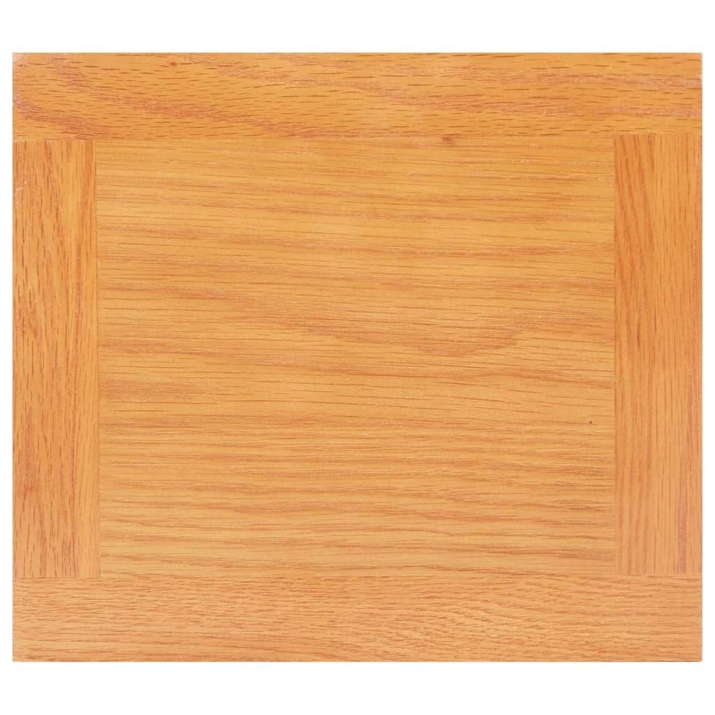 Beistelltisch 27x24x55 cm Eiche Massivholz-4