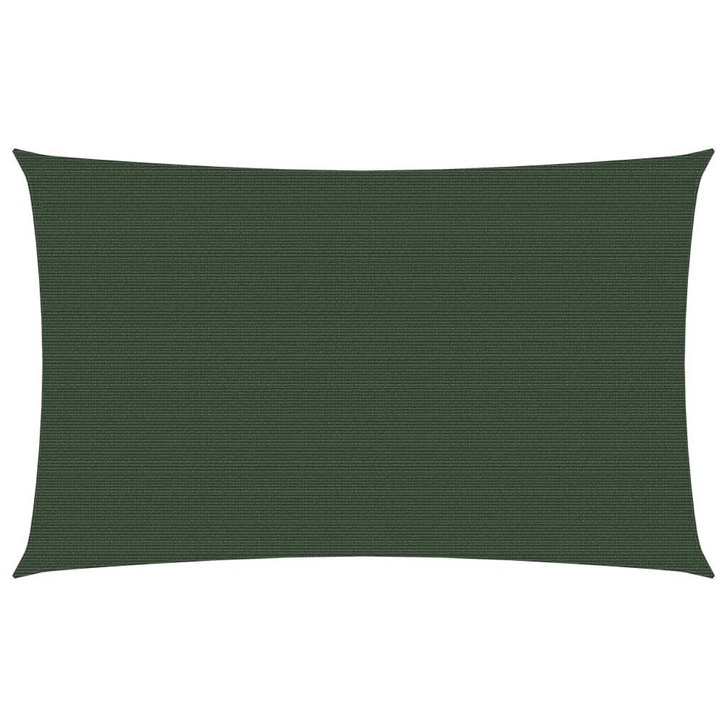 Sonnensegel 160 g/m² Dunkelgrün 2,5x5 m HDPE-0