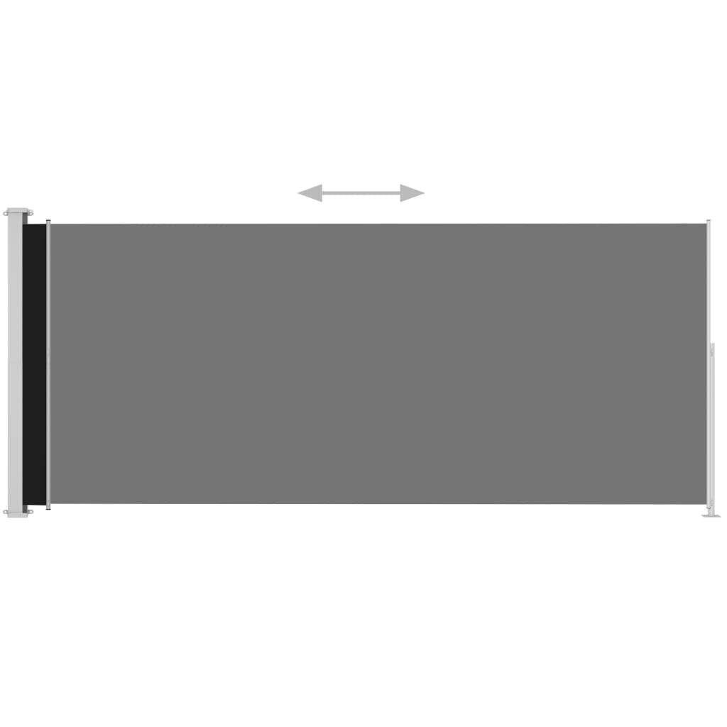 Ausziehbare Seitenmarkise 220x500 cm Schwarz-3