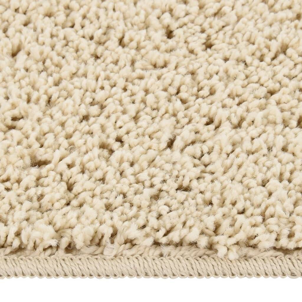 Shaggy-Teppich Creme 160x230 cm Rutschfest-1