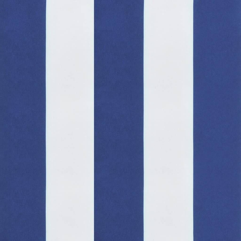 Symbolbild für Hochlehner-Auflagen 4 Stk. Blau & Weiß Gestreift Stoff