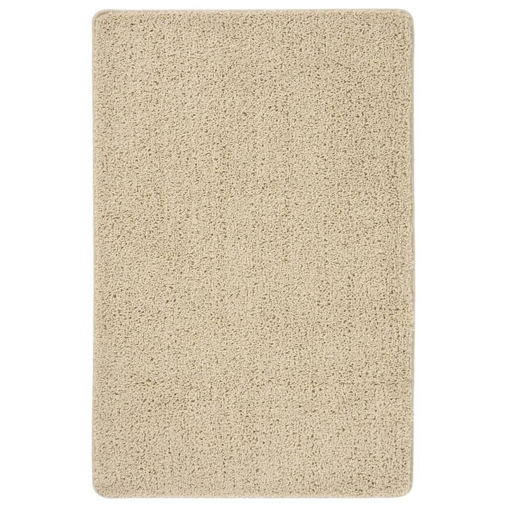 Shaggy-Teppich Creme 200x290 cm Rutschfest-0