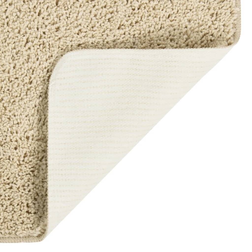 Shaggy-Teppich Creme 200x290 cm Rutschfest-2