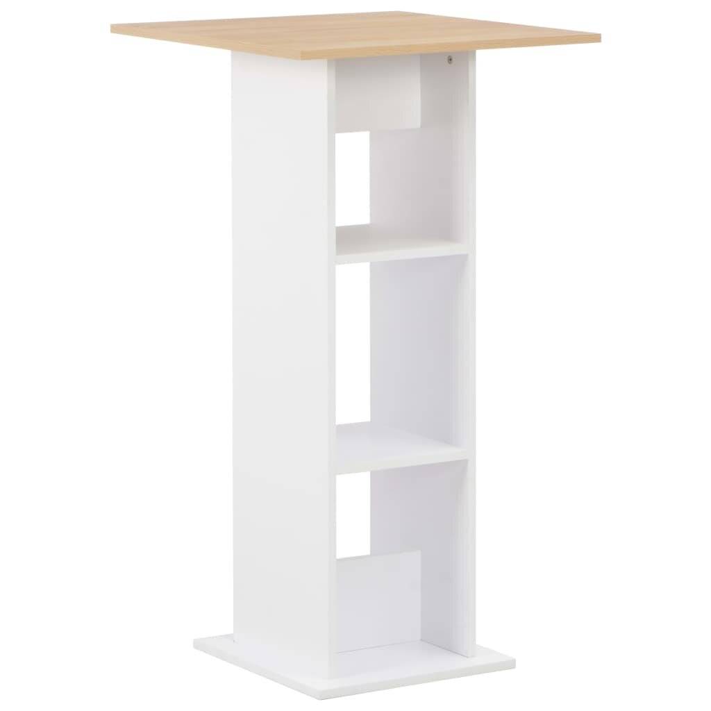 Bartisch Weiß 60 x 60 x 110 cm-0