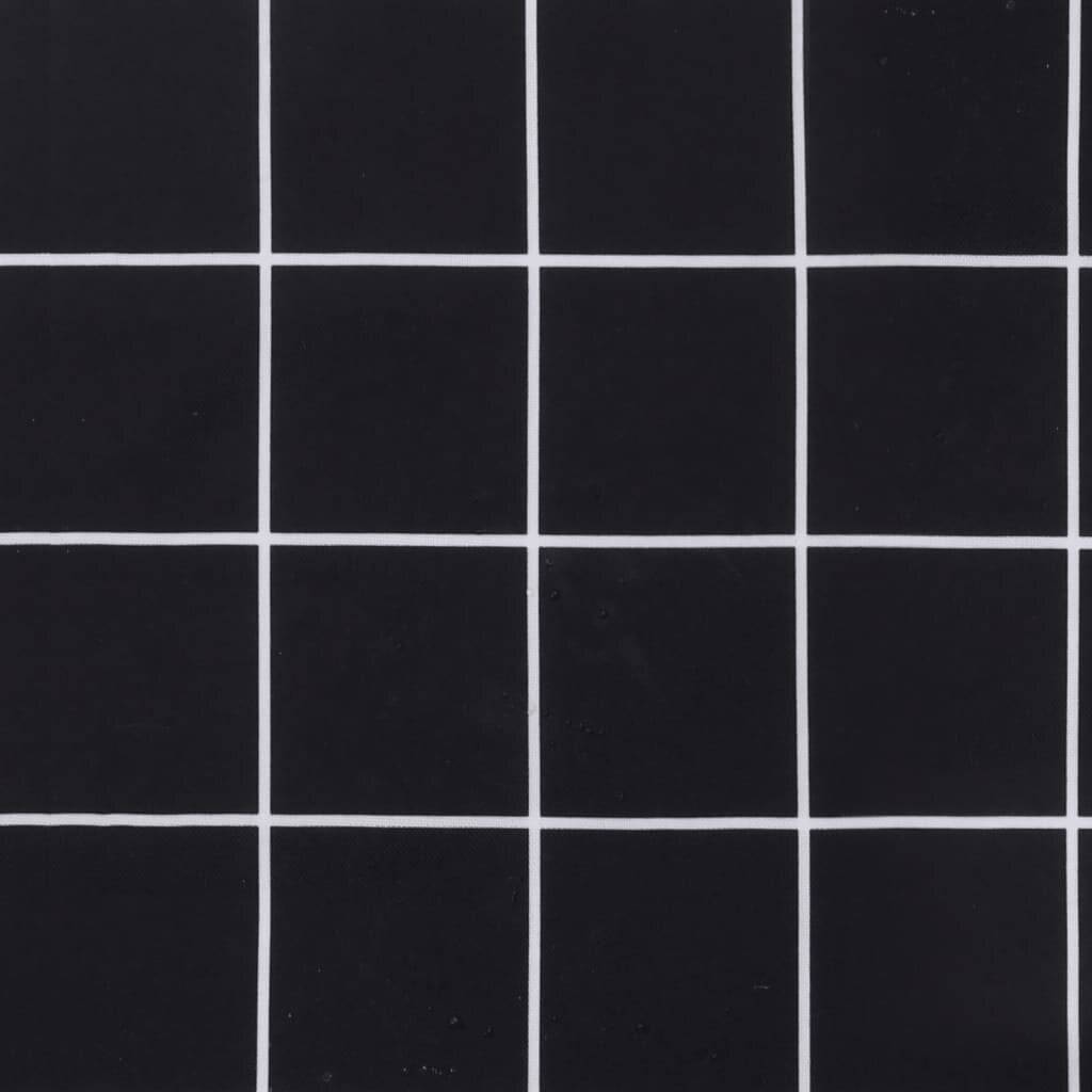 Symbolbild für Palettenkissen 3 Stk. Schwarz Karomuster Oxford-Gewebe