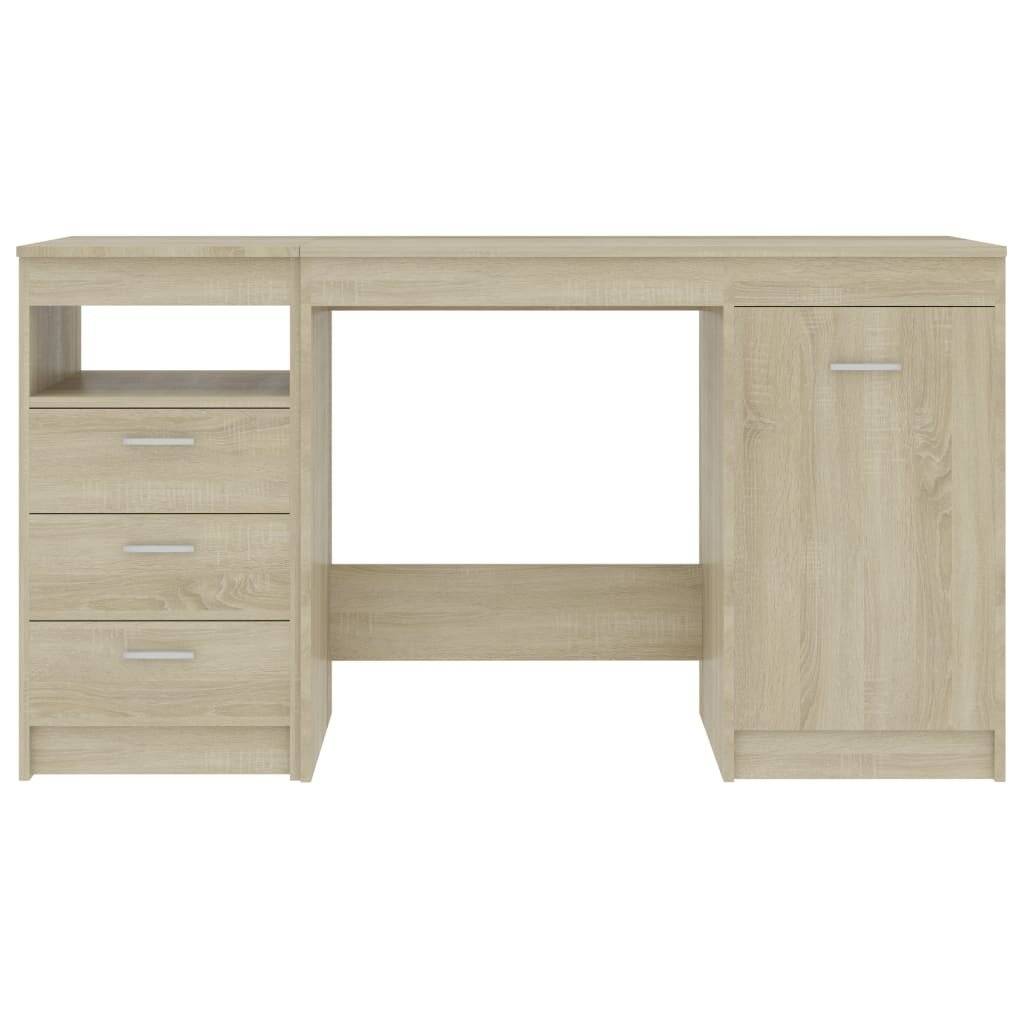Schreibtisch Sonoma-Eiche 140 x 50 x 76 cm Spanplatte-3