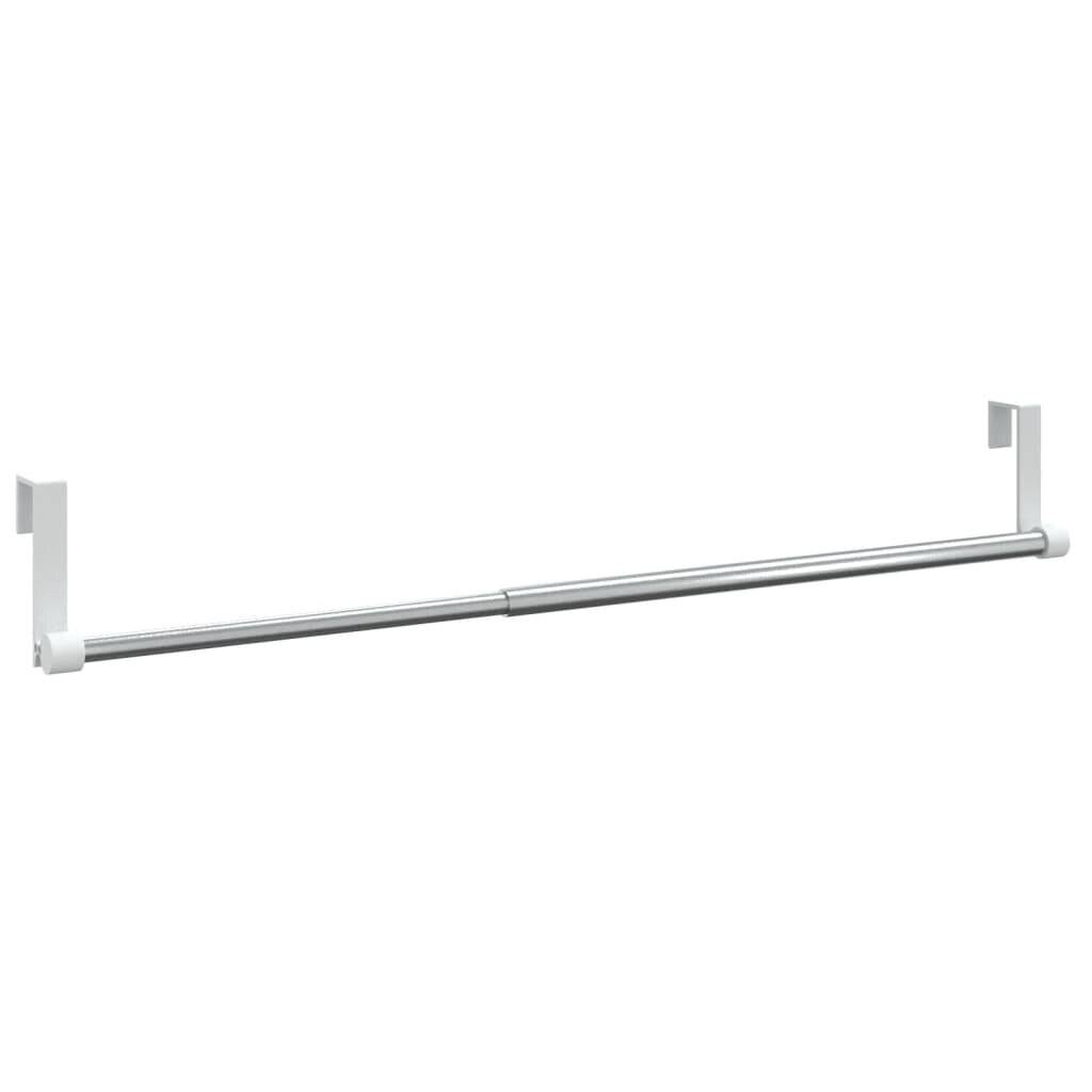 Gardinenstangen 2 Stk. Weiß und Silbern 40-60 cm Aluminium-2