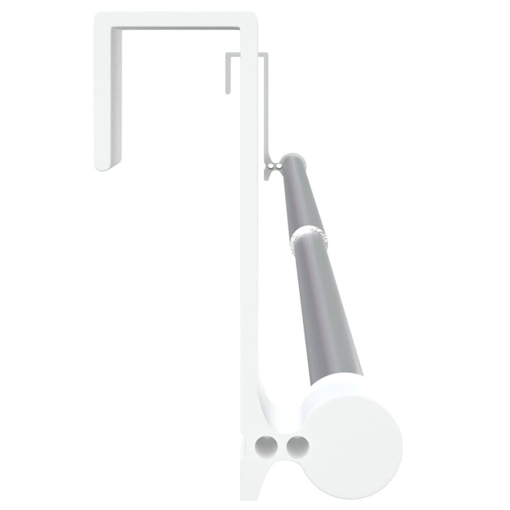 Gardinenstangen 2 Stk. Weiß und Silbern 40-60 cm Aluminium-4