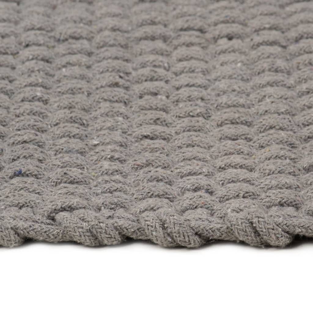 Teppich Rechteckig Grau 160x230 cm Baumwolle-2