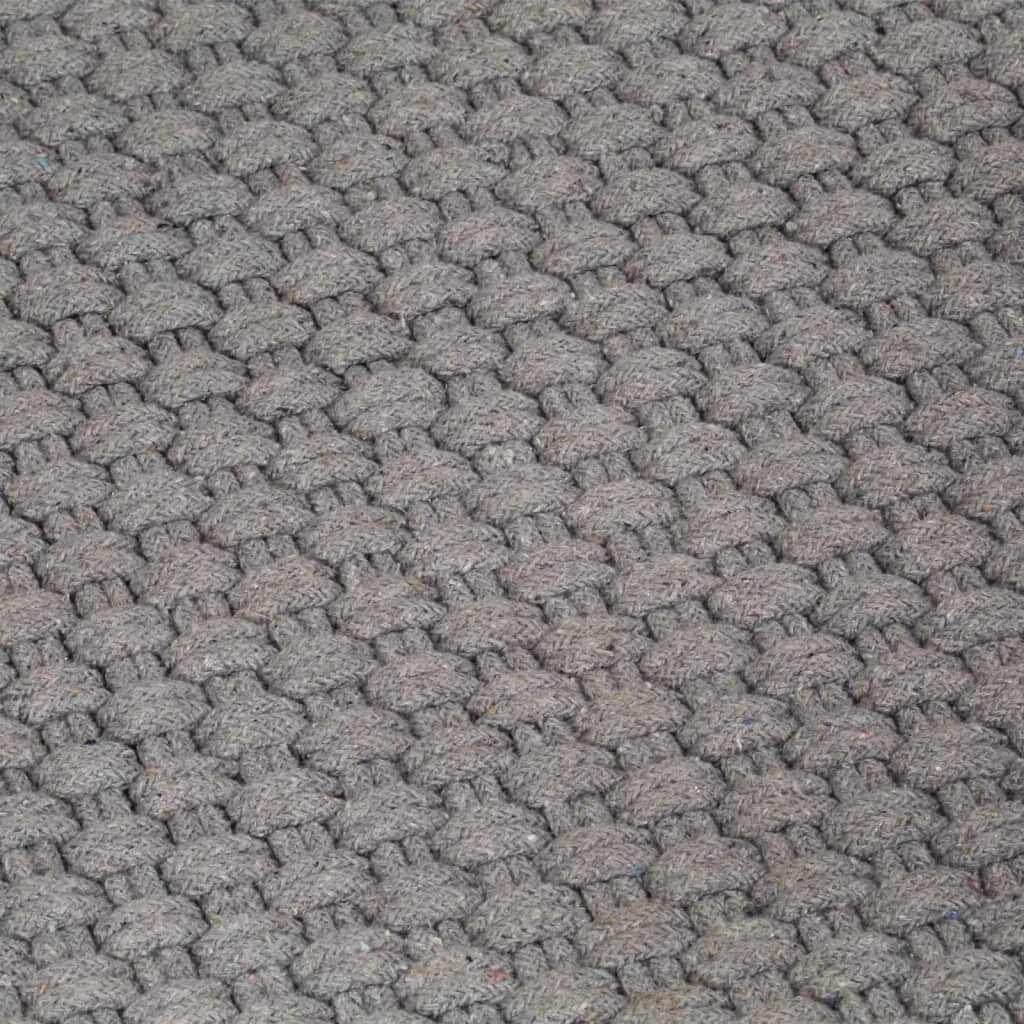 Teppich Rechteckig Grau 160x230 cm Baumwolle-4