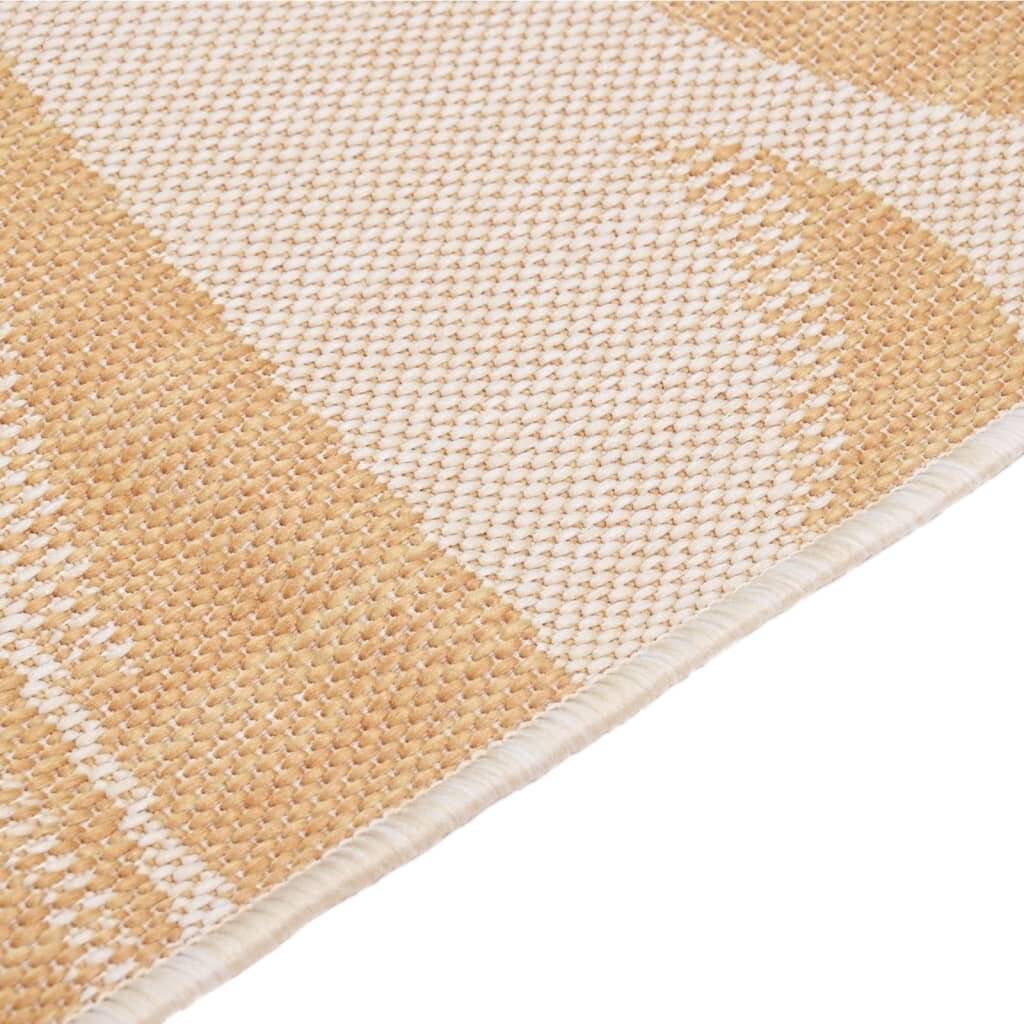 Outdoor-Teppich Flachgewebe 140x200 cm Blattmuster-3
