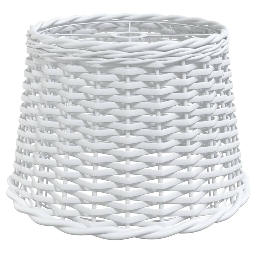 Lampenschirm Weiß Ø40x26 cm Korbweide-1