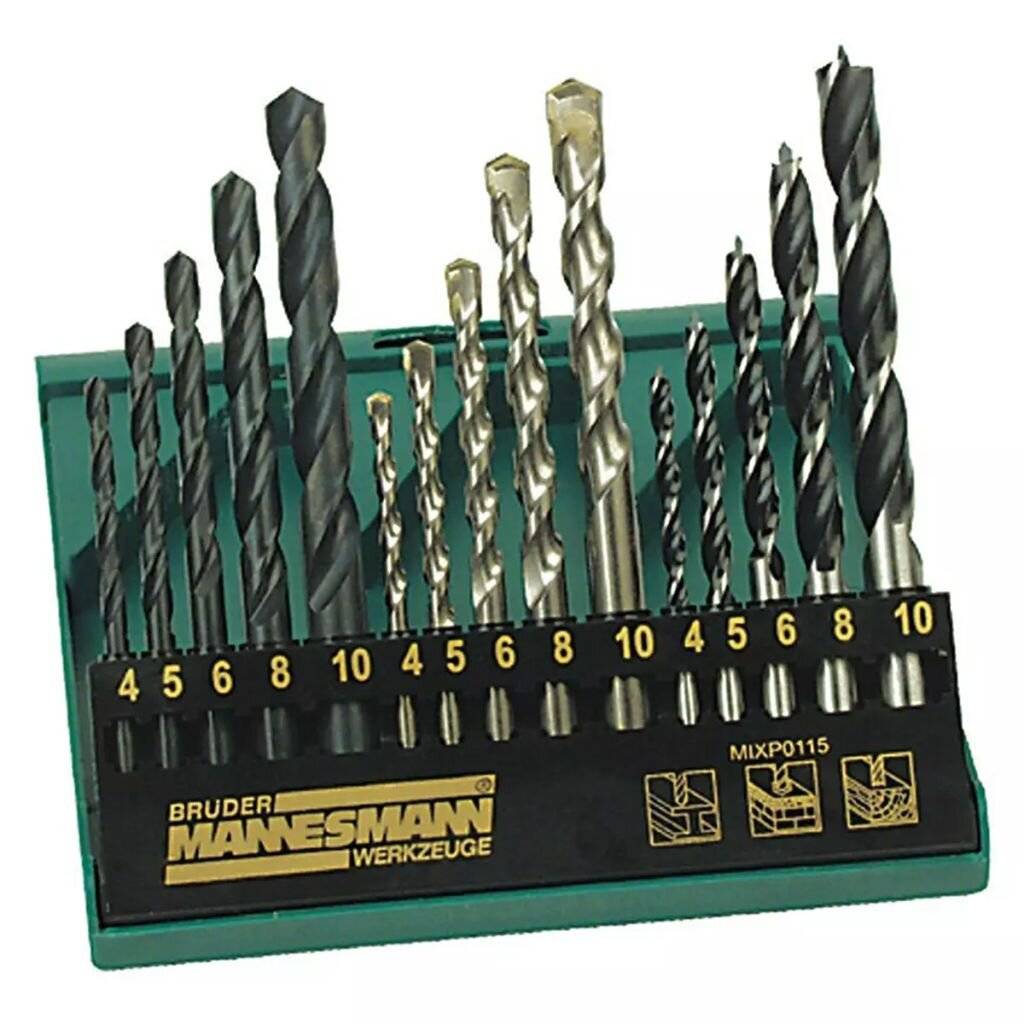 Brüder Mannesmann 15-teiliges Bohrer-Set 54315-0