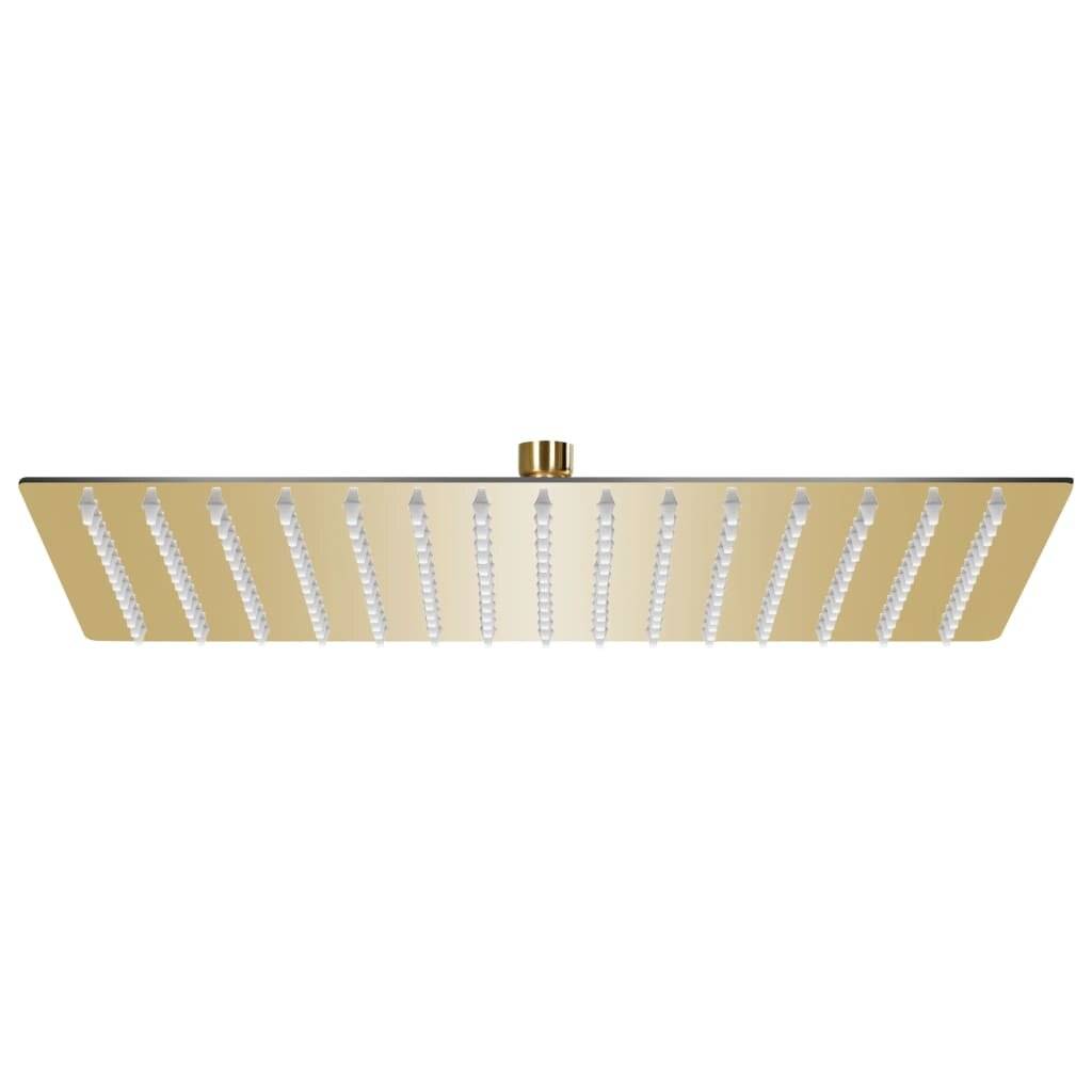 Regenbrause Edelstahl 40x30 cm Rechteckig Golden-0