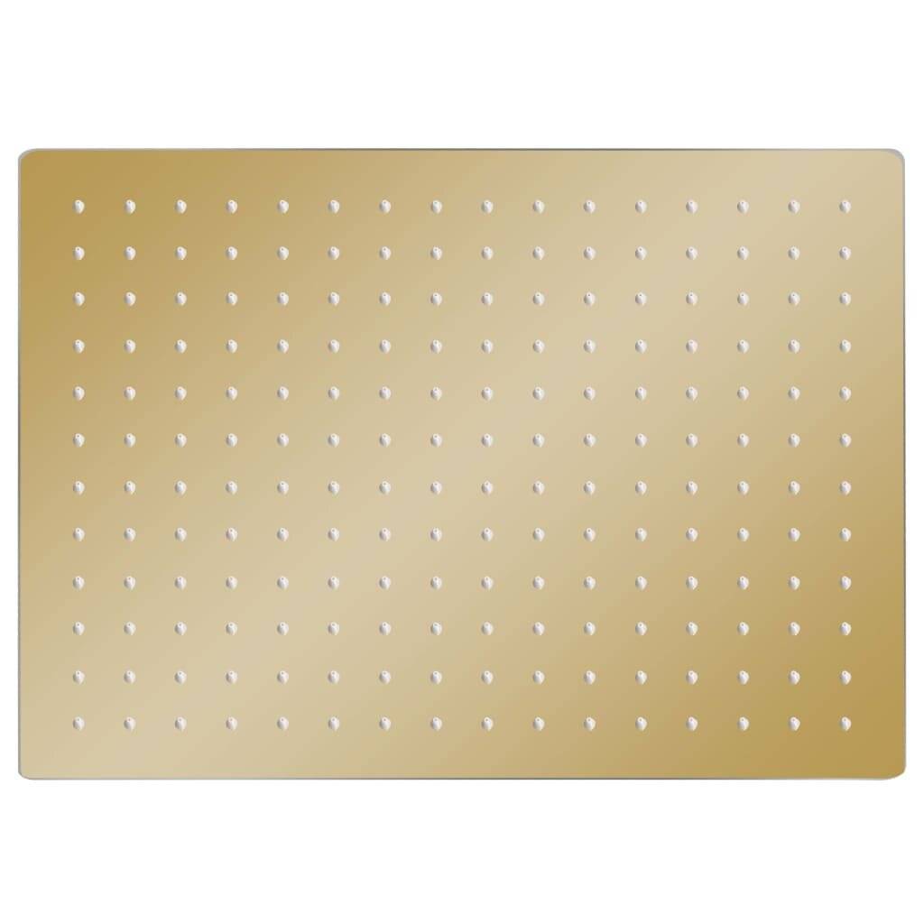 Regenbrause Edelstahl 40x30 cm Rechteckig Golden-3