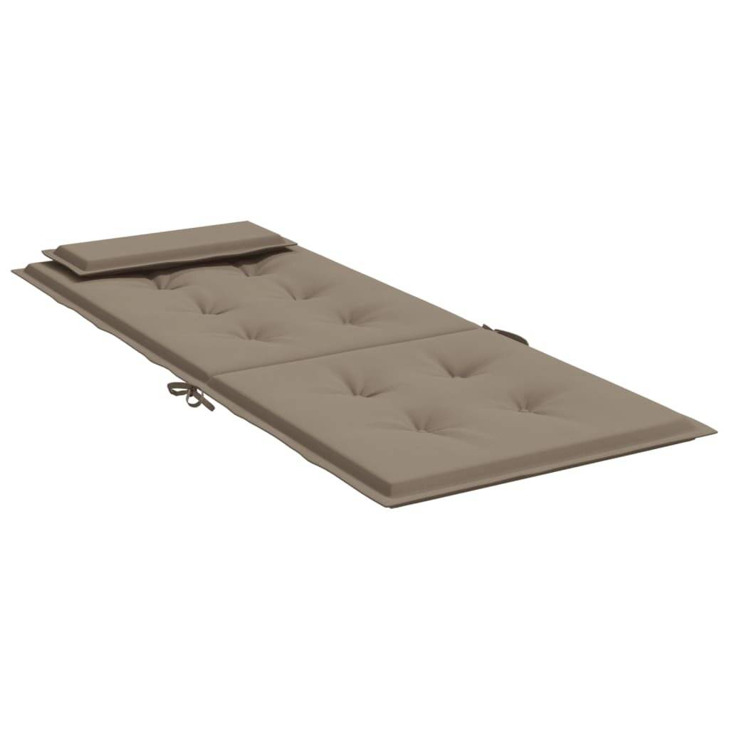 Hochlehner-Auflagen 4 Stk. Taupe Oxford-Gewebe-1