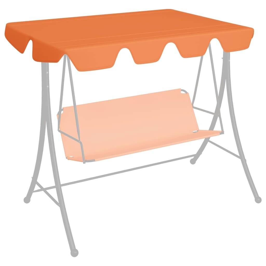 Ersatzdach für Gartenschaukel Orange 192x147 cm 270 g/m²-0