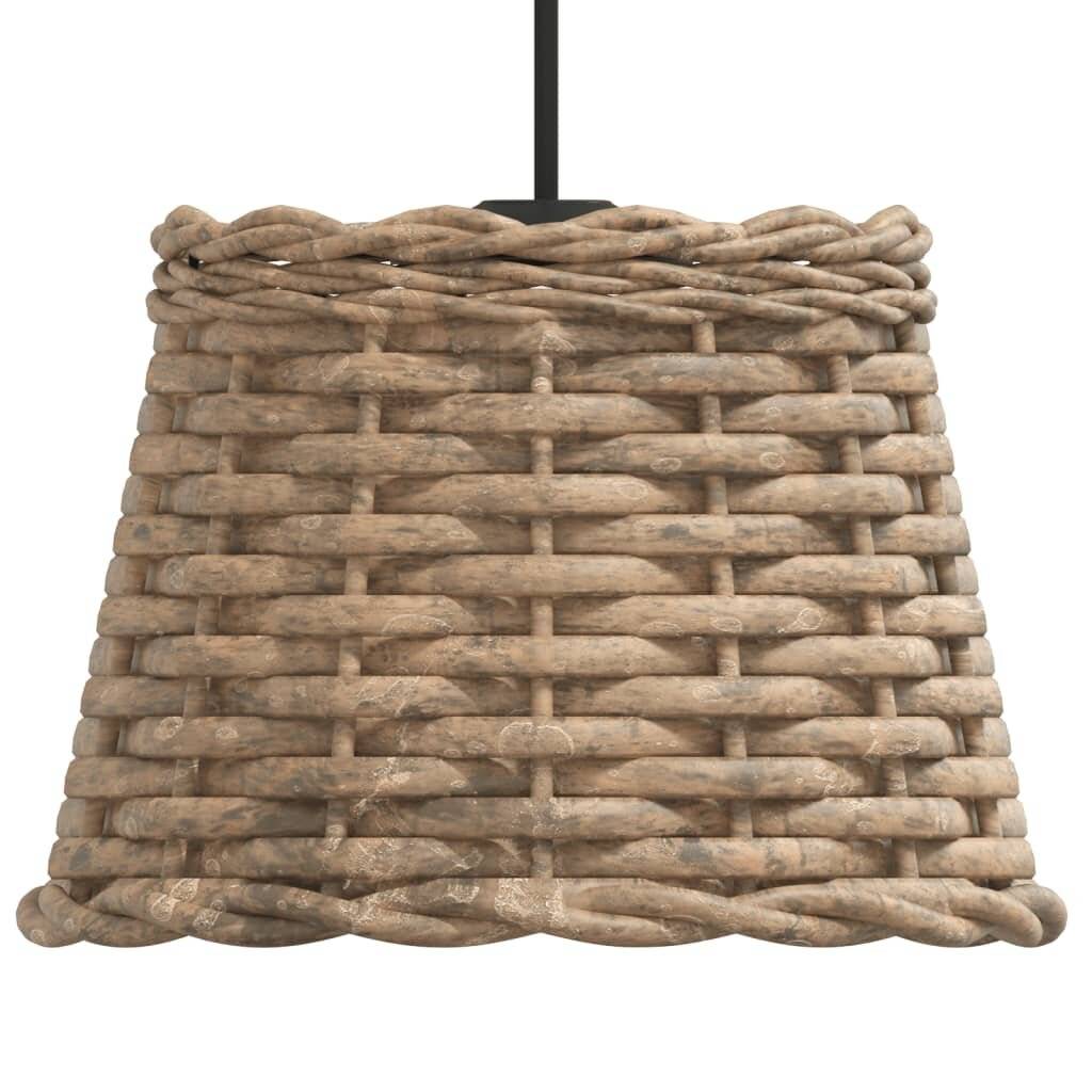 Lampenschirm Braun Ø20x15 cm Korbweide-3