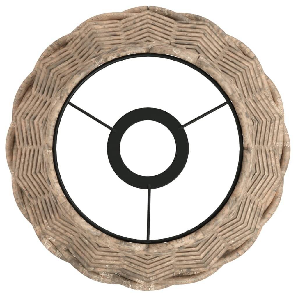 Lampenschirm Braun Ø20x15 cm Korbweide-4