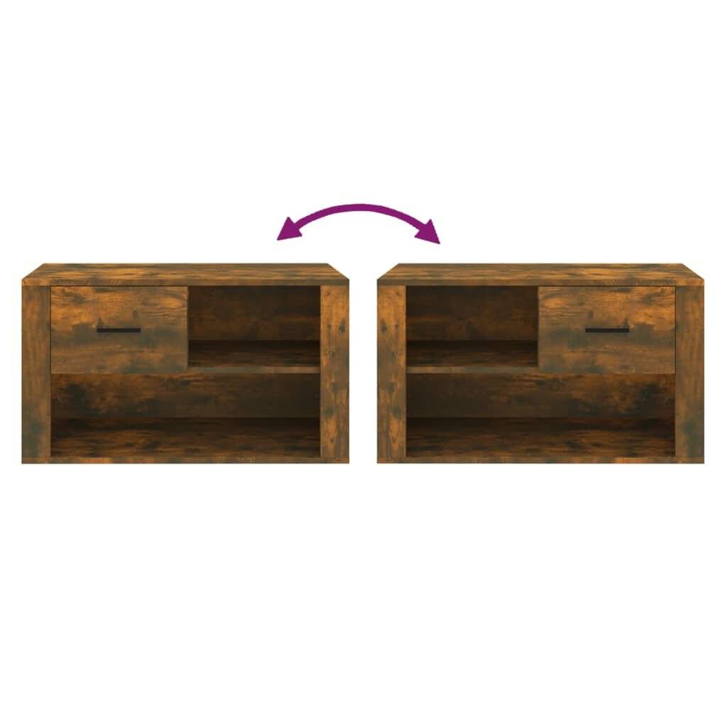 Schuhschrank Räuchereiche 80x35x45 cm Holzwerkstoff-6