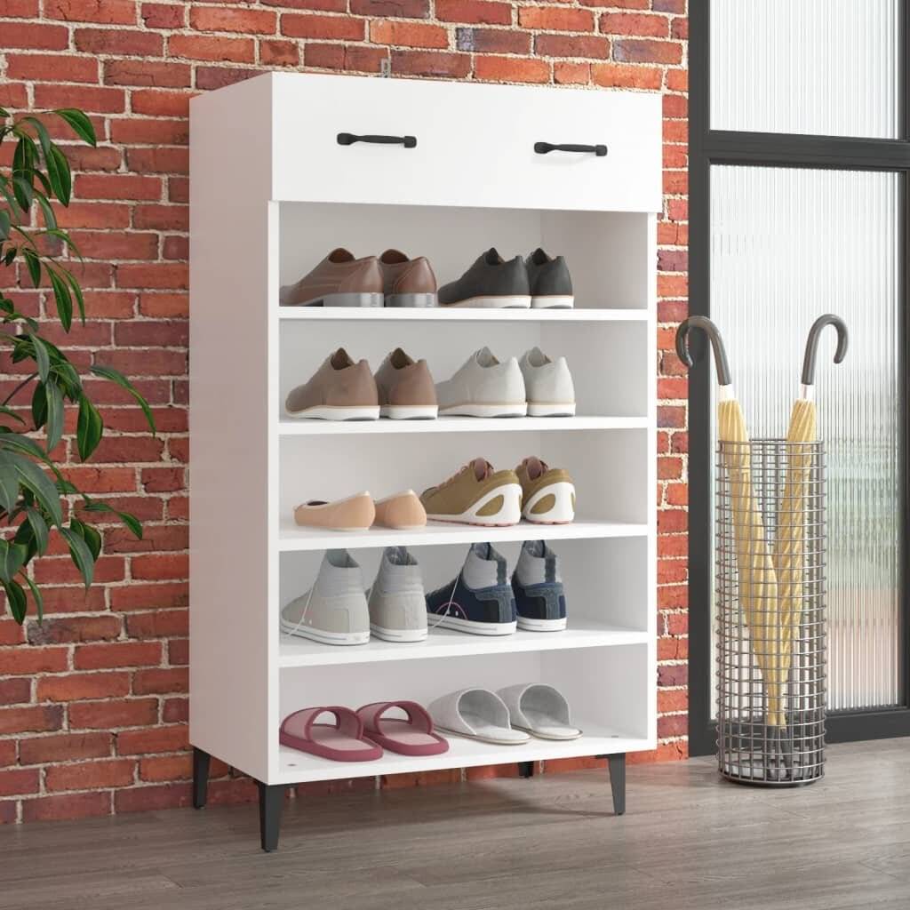 Schuhschrank Weiß 60x35x105 cm Holzwerkstoff-0