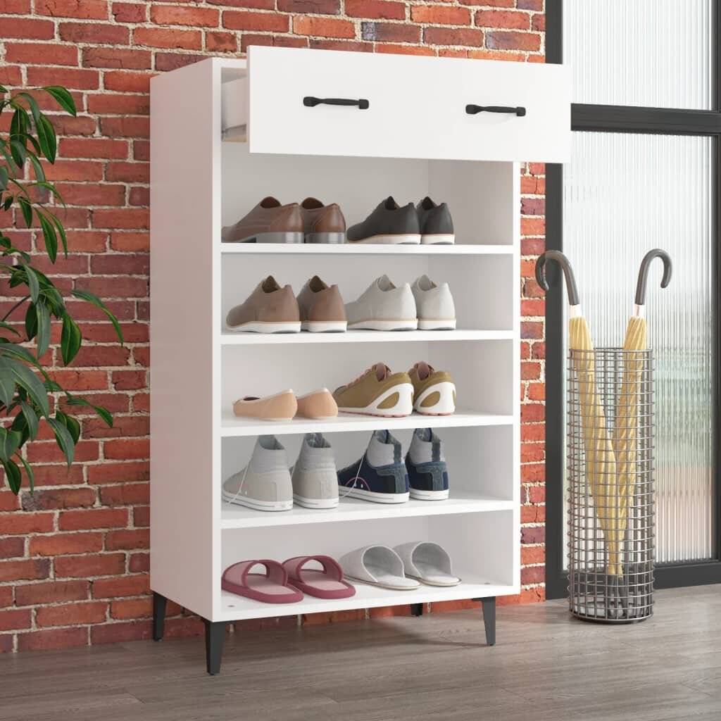 Schuhschrank Weiß 60x35x105 cm Holzwerkstoff-2