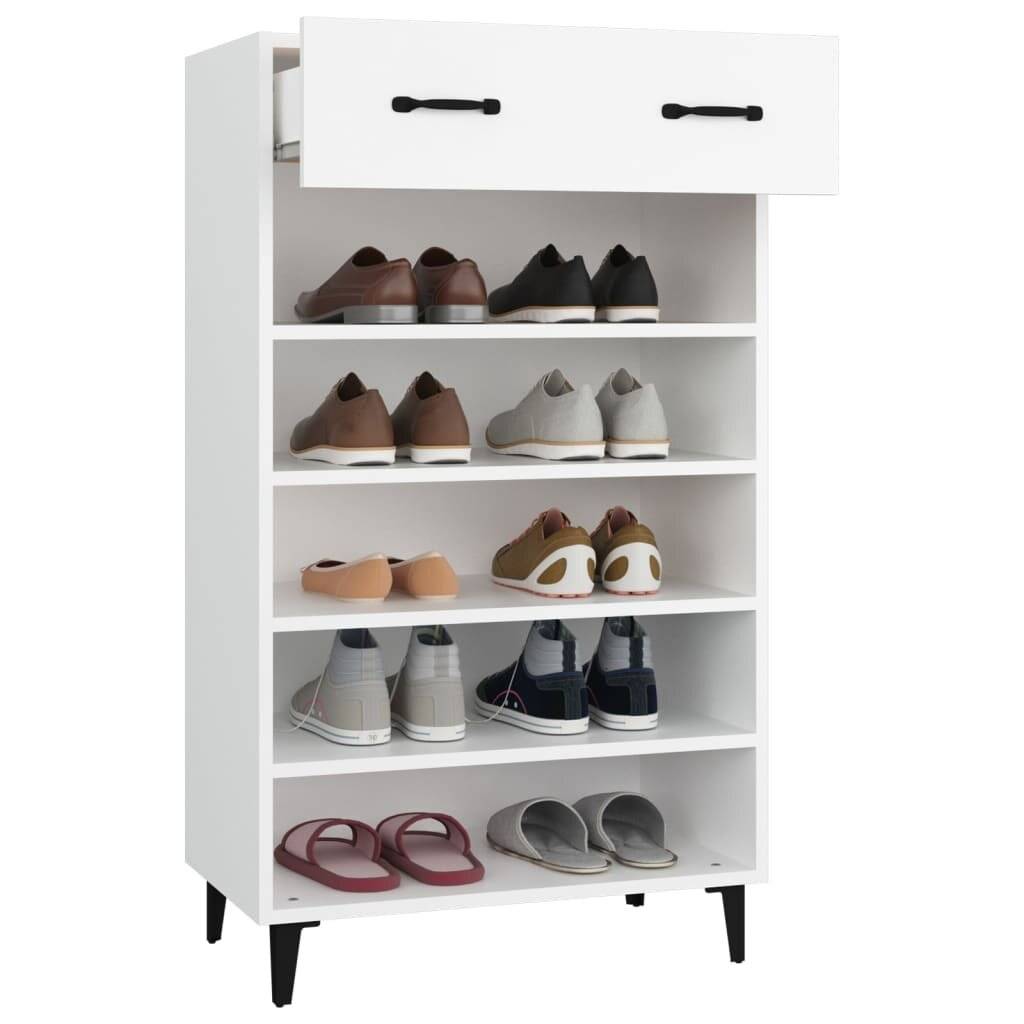 Schuhschrank Weiß 60x35x105 cm Holzwerkstoff-3