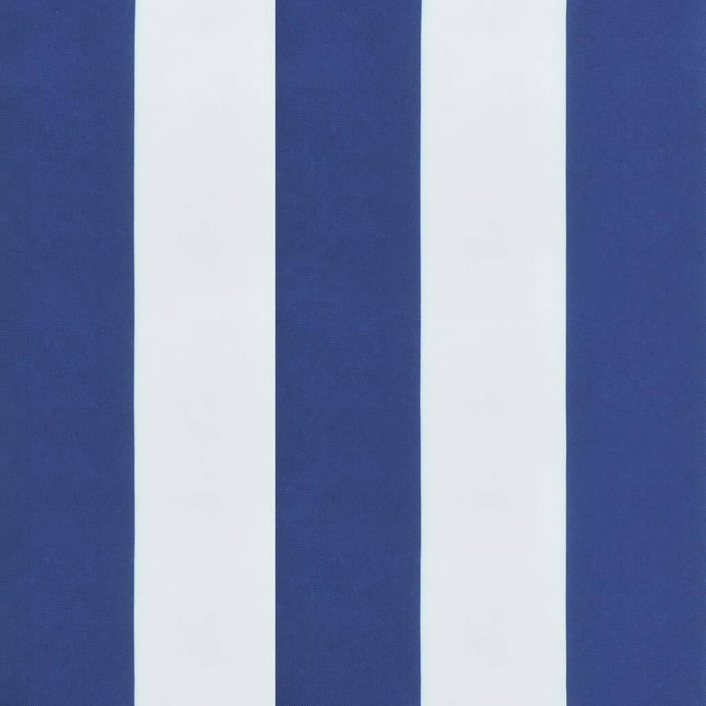 Symbolbild für Hochlehner-Auflagen 2 Stk. Blau & Weiß Gestreift Stoff