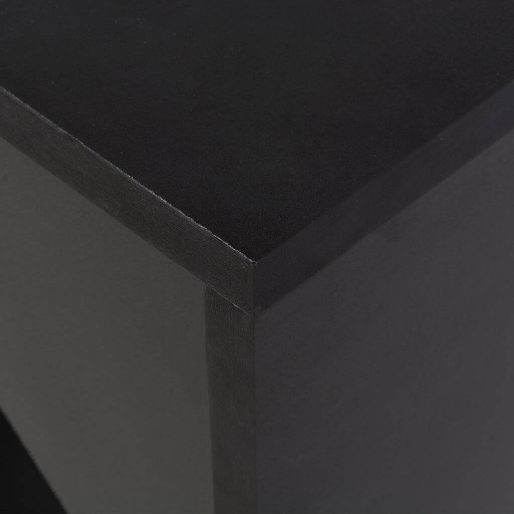 Bartisch mit Beweglichem Regal Schwarz 138 x 40 x 120 cm-1