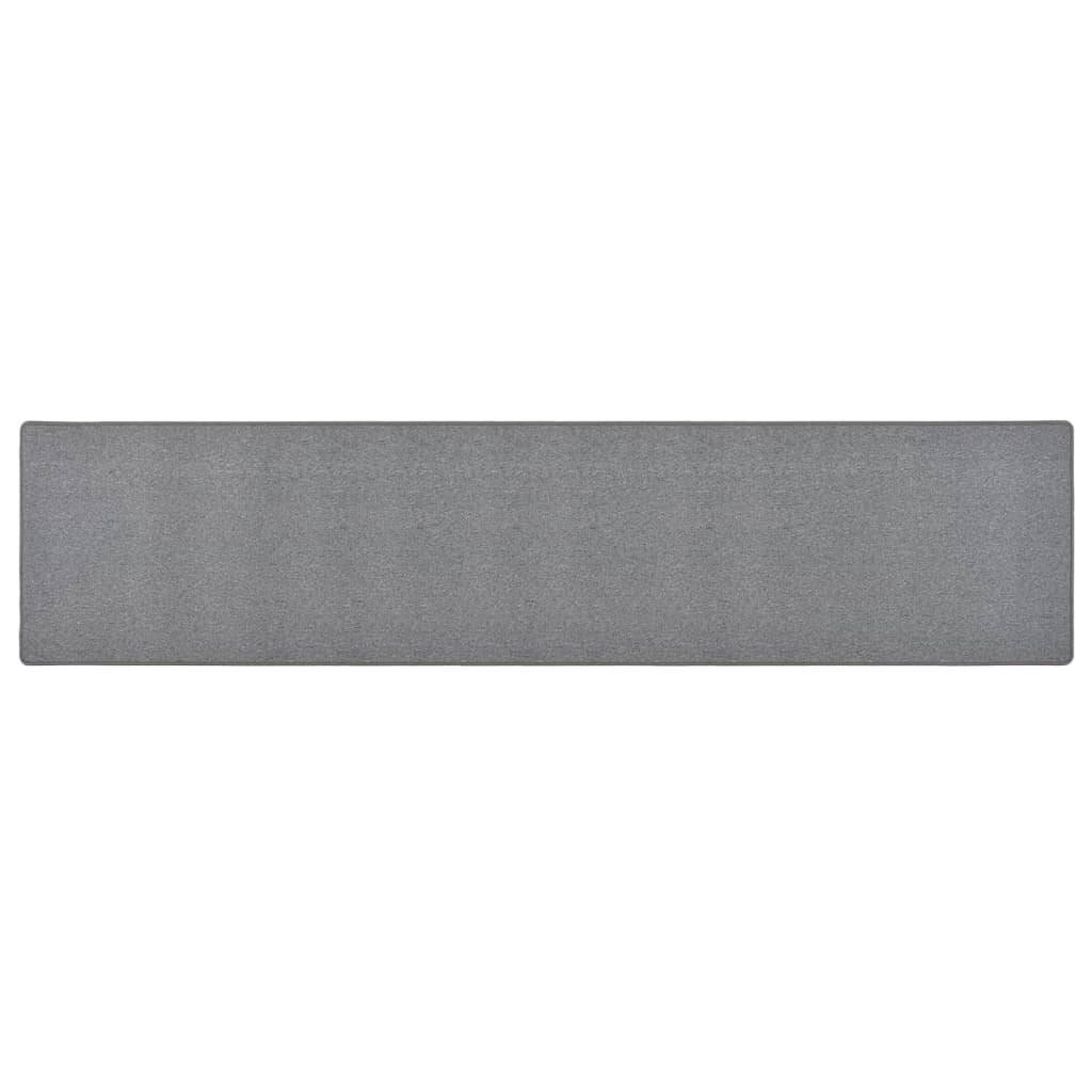 Teppichläufer Dunkelgrau 80x400 cm-0
