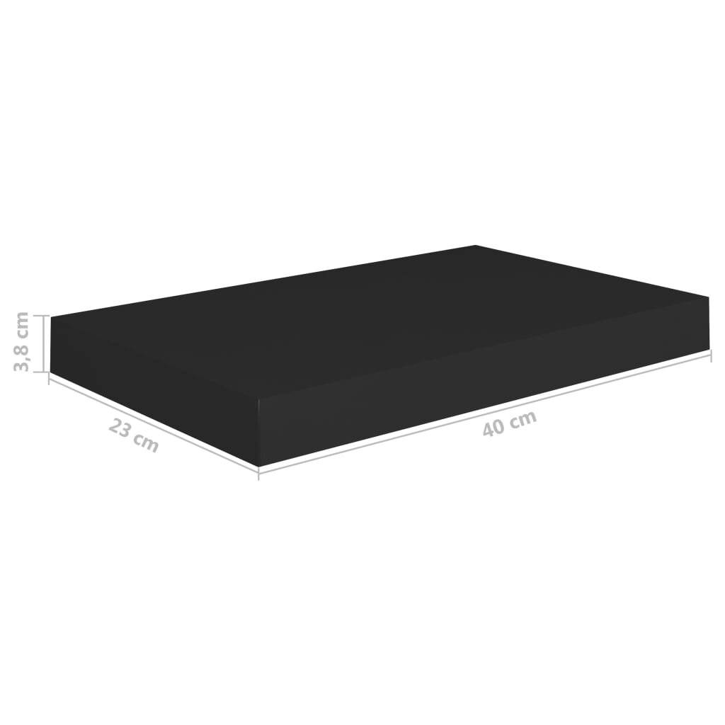 Symbolbild für Schwebende Wandregale 4 Stk. Schwarz 40x23x3,8cm MDF