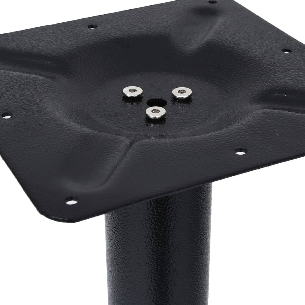 Bistrotisch-Gestell Schwarz 76x76x107 cm Gusseisen-1