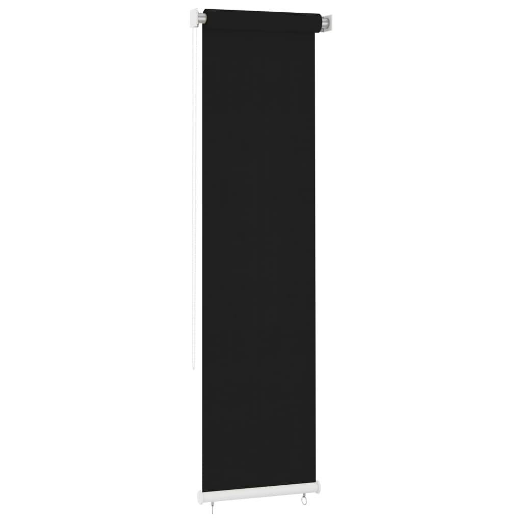 Außenrollo 60x230 cm Schwarz HDPE-1