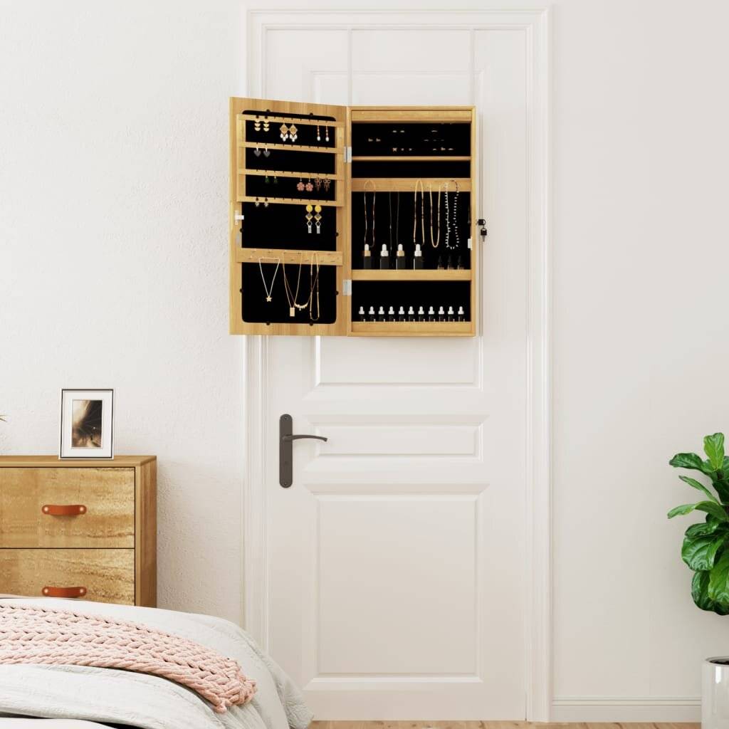 Spiegel-Schmuckschrank mit LED-Beleuchtung Wandmontage-2