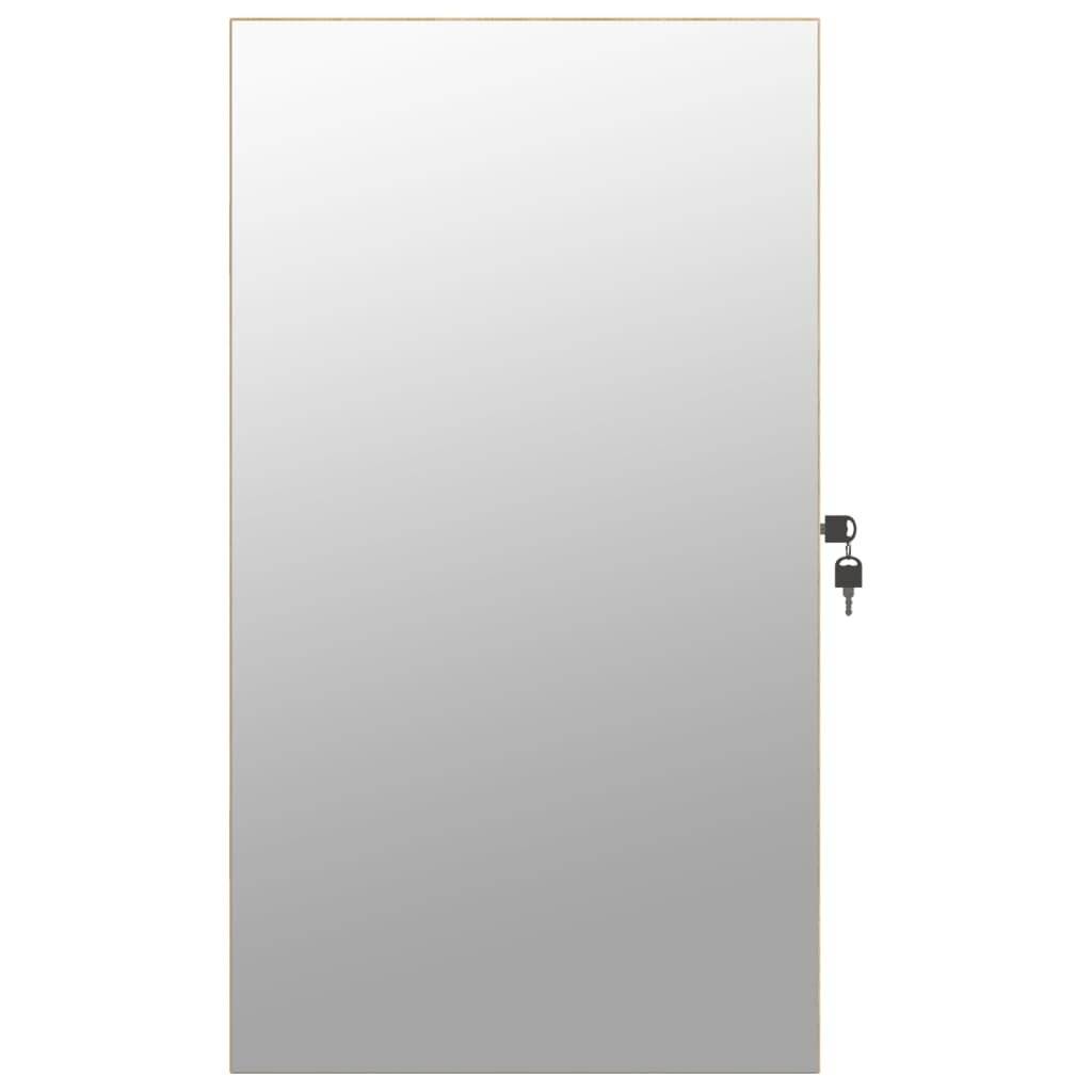 Spiegel-Schmuckschrank mit LED-Beleuchtung Wandmontage-3