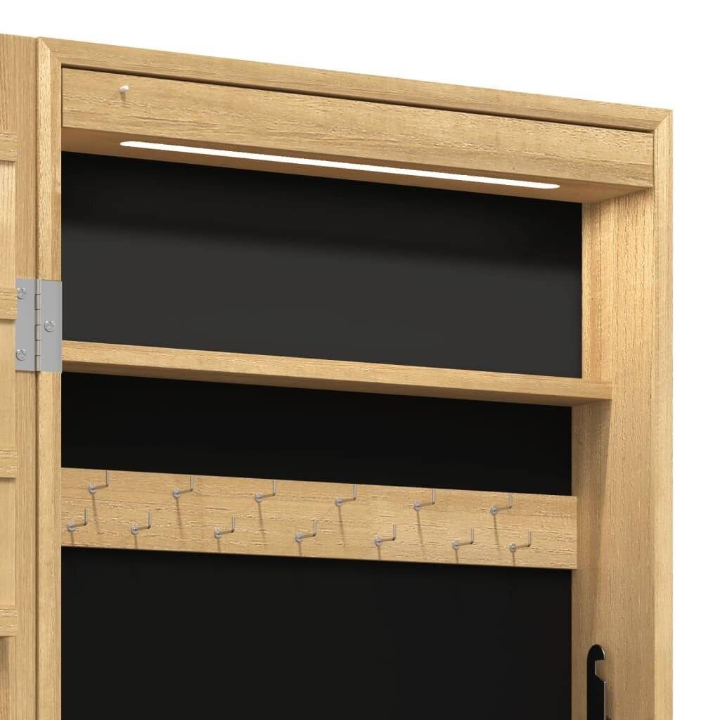 Symbolbild für Spiegel-Schmuckschrank mit LED-Beleuchtung Wandmontage