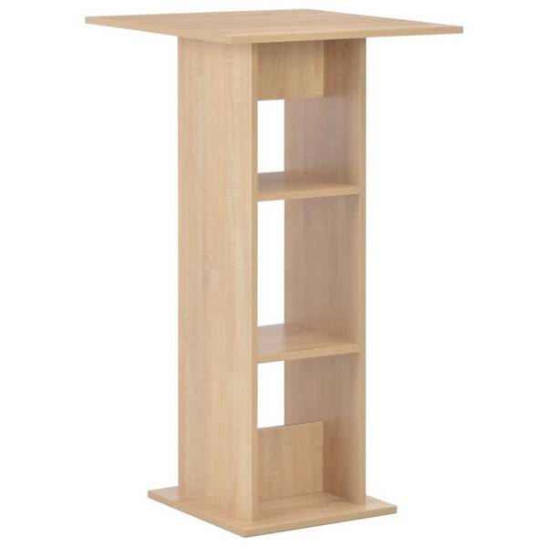 Bartisch Eichenbraun 60 x 60 x 110 cm