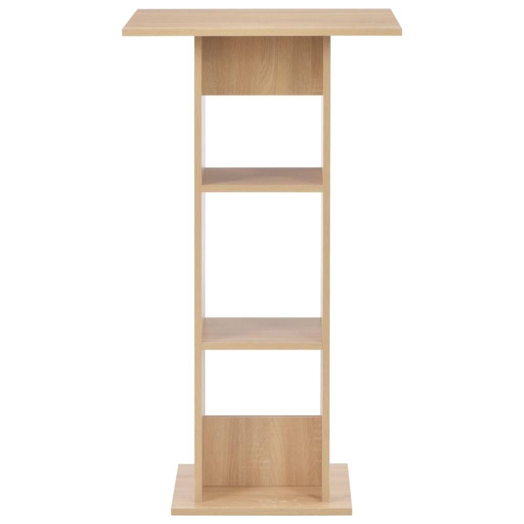 Bartisch Eichenbraun 60 x 60 x 110 cm-2